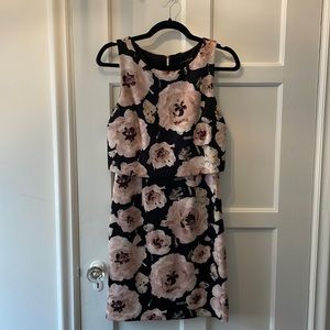 IVANKA TRUMP Floral Popover Dress